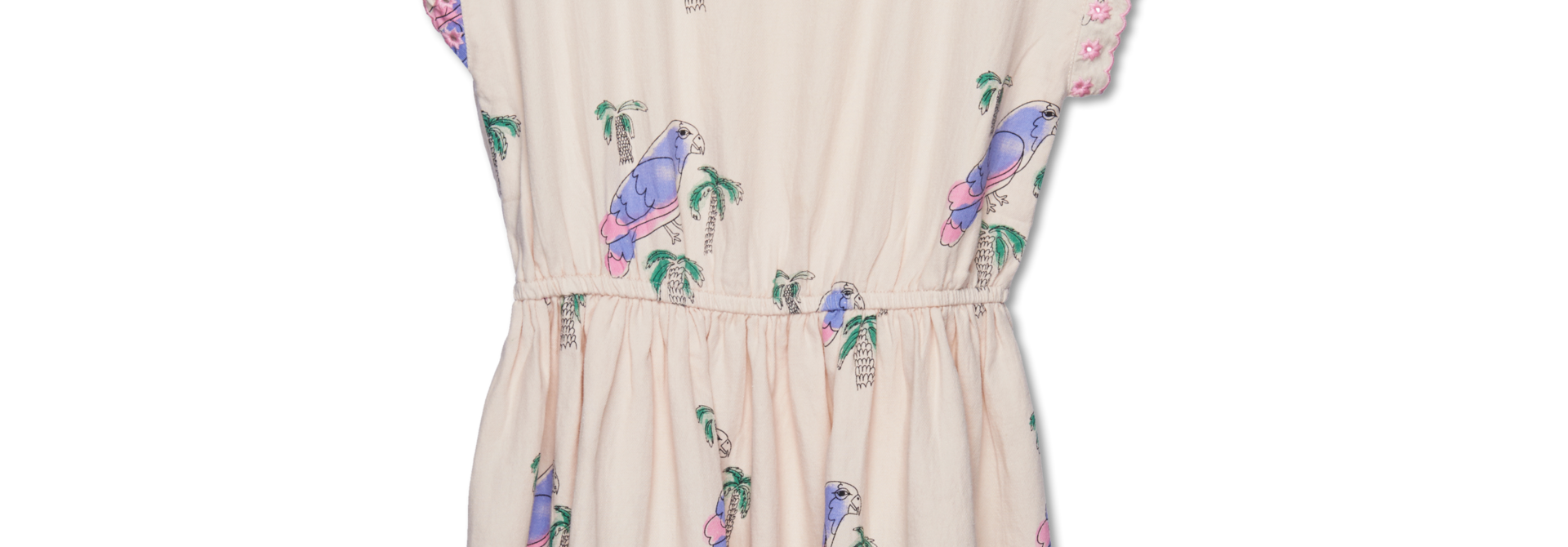 Aleja Dress - ecru parrot