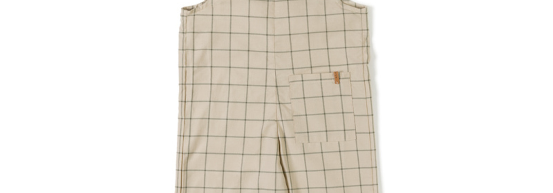 Wide salopette - Moss Checkered