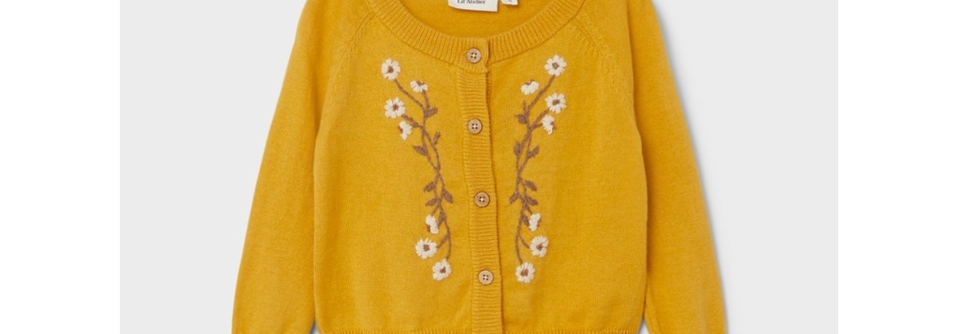 Short Knit Cardigan - Amber Gold