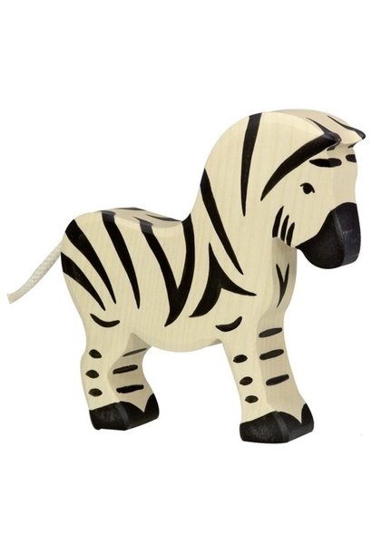 Houten Zebra, witte staart