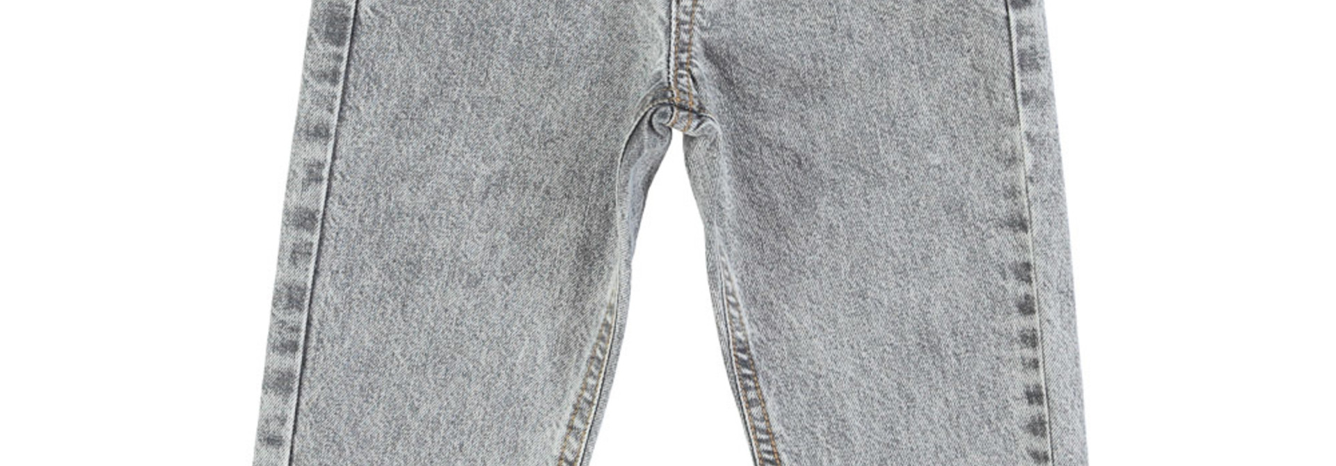unisex trousers - washed grey denim