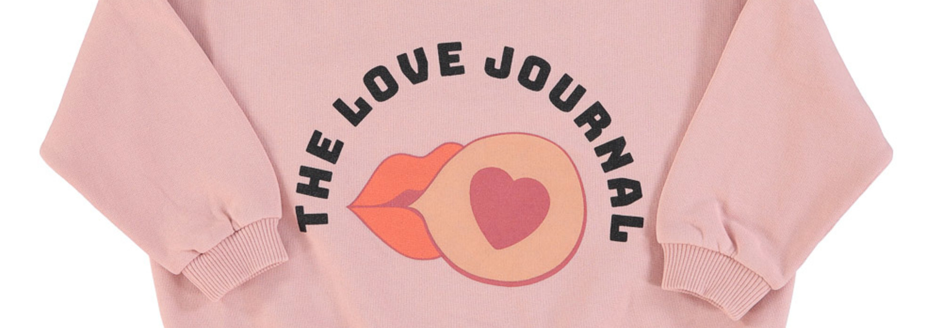 unisex sweatshirt - light pink w/ print
