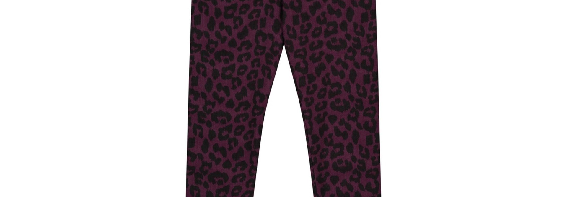 Leopard pants autumn purple