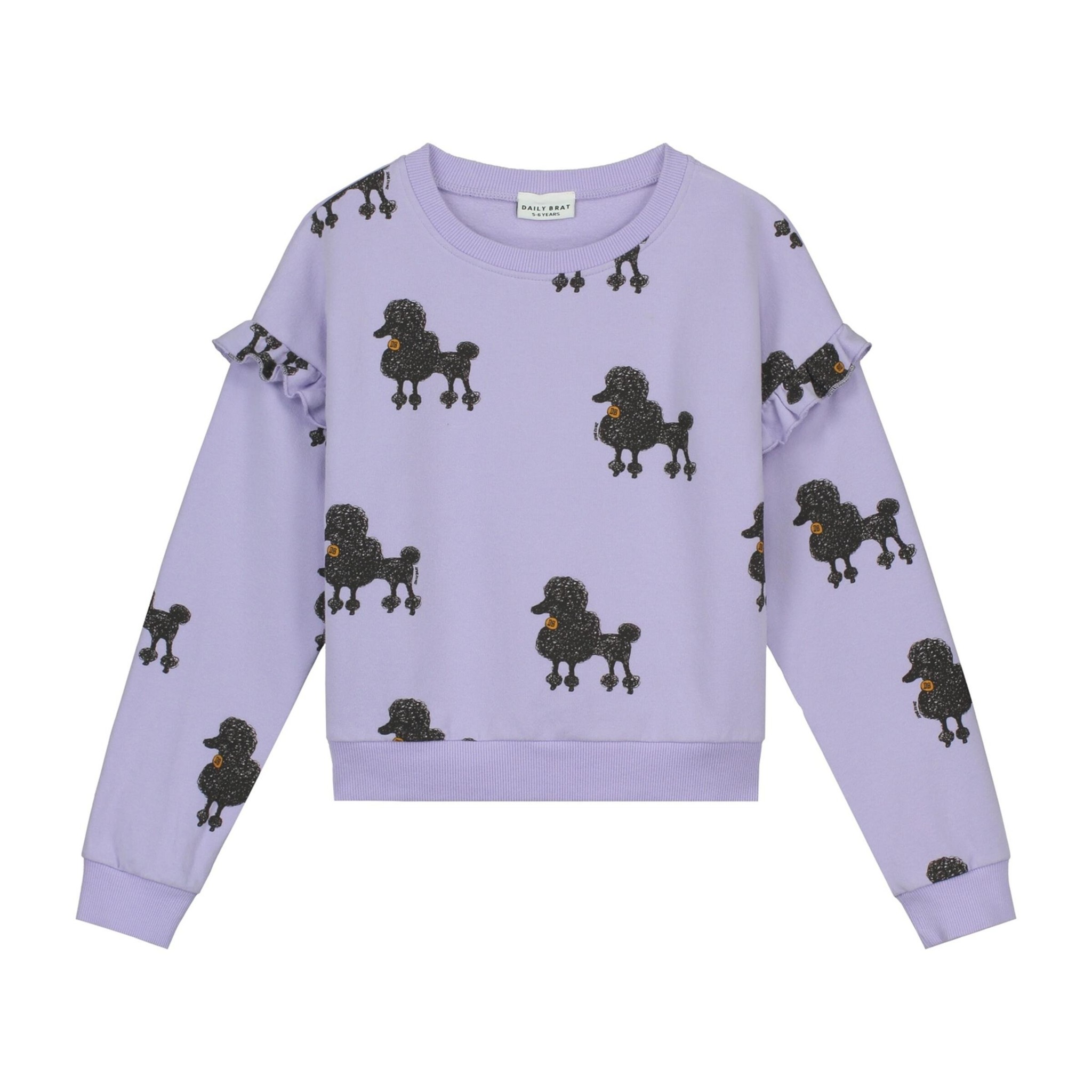 Poodle sweater lavender-1