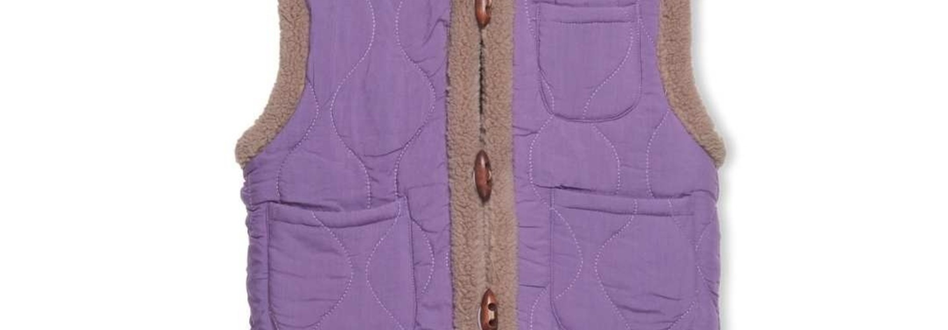 Reversible Padded Vest - violet