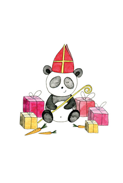 Holiday Card - Sinterklaas Panda