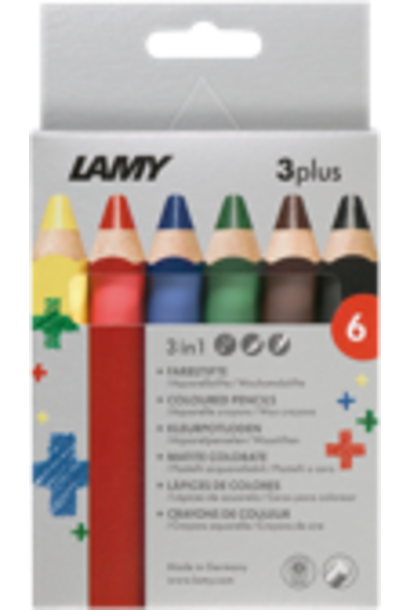 Color pencils 3plus - 6 pcs
