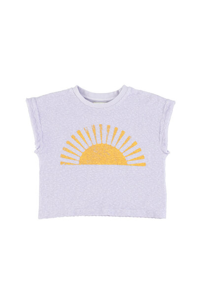 T-Shirt - Lavender W/ "Burning Sand" Print