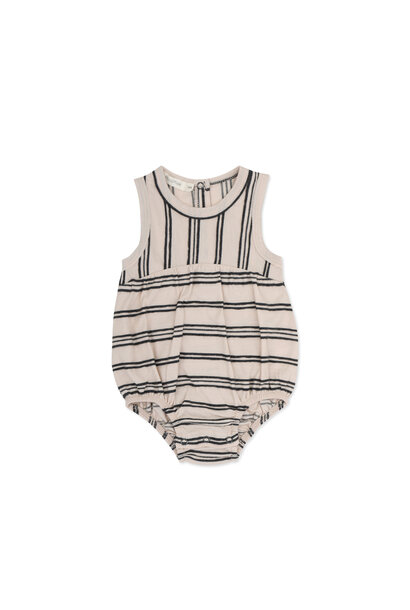 Bubble Onesie Textured Stripes - Shell