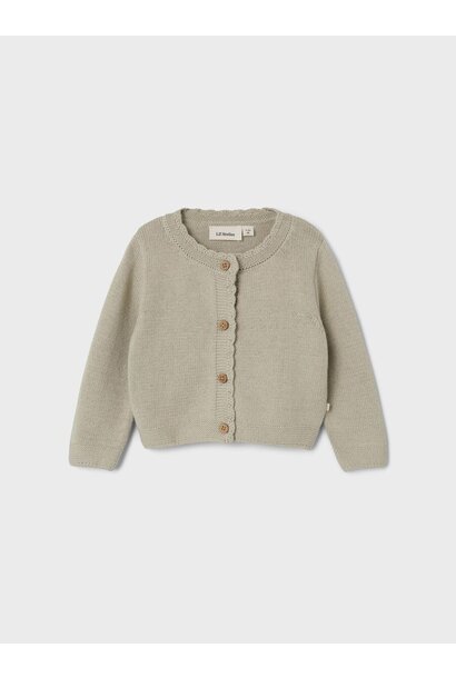 NBFFIE Ls Knit Card Lil - Moss Gray