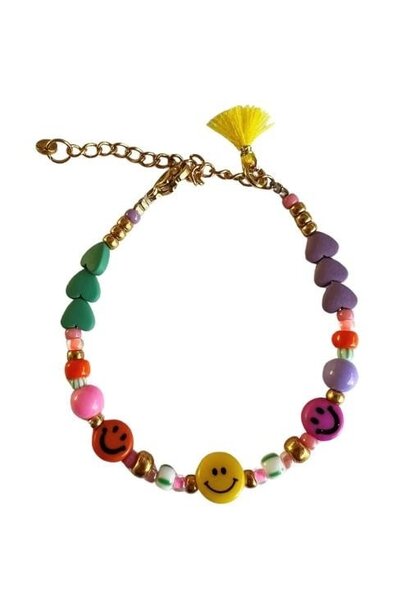 Bracelet Multi Color Smiley