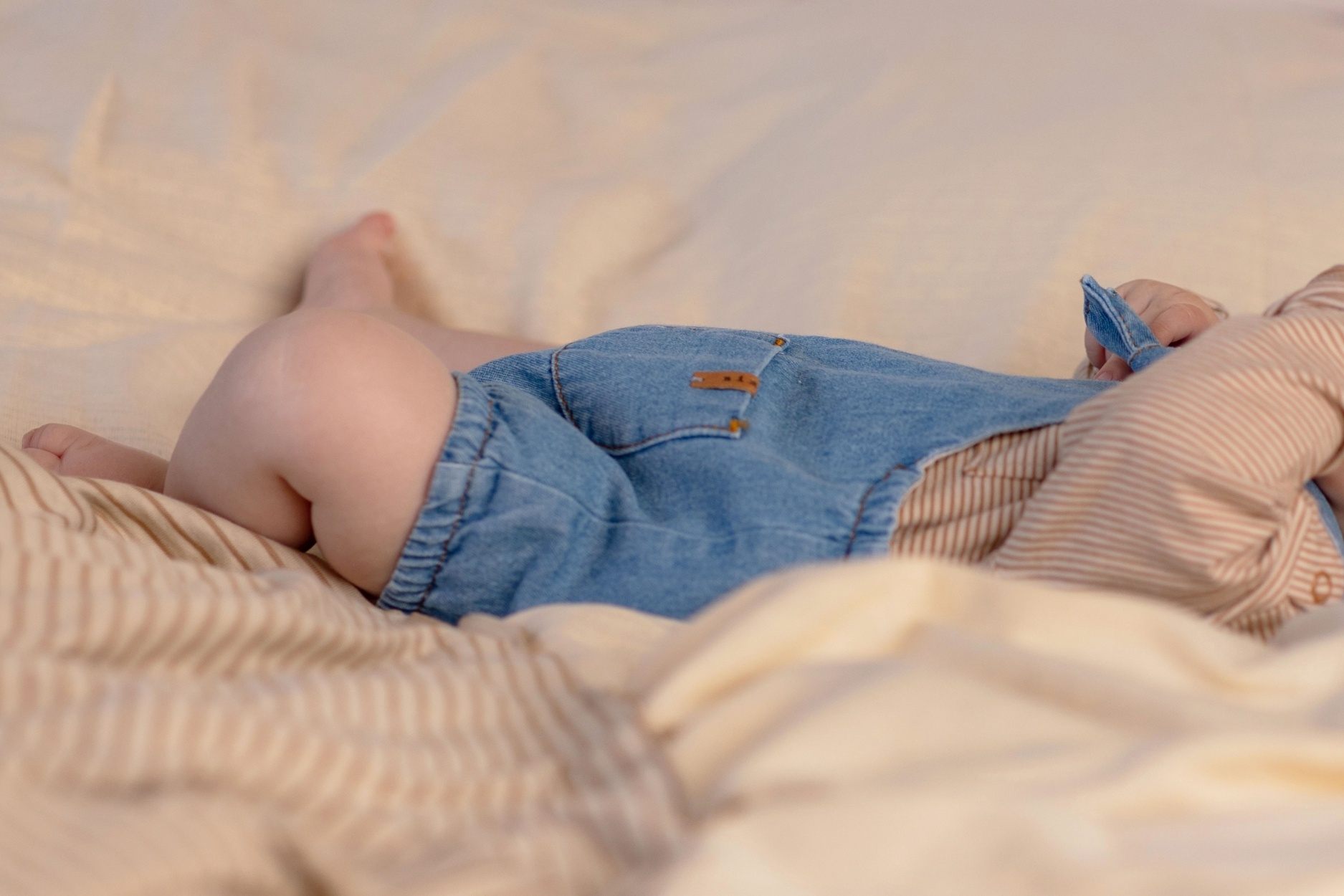 Baby Knot Salopette- Jeans - De Kleine Parade