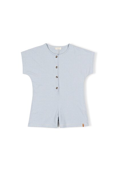 Row Playsuit- Sky Stripe