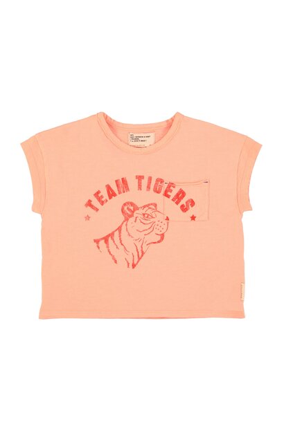 t'shirt | pink w/ tiger print