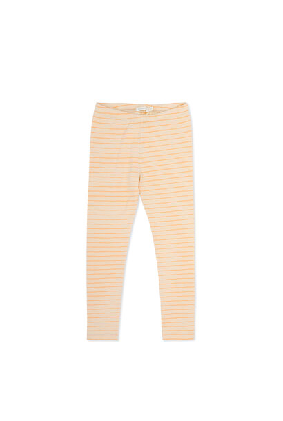 Leggings stripes - bright apricot stripes