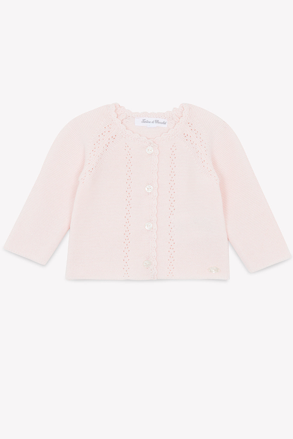Cardigan - Rose Pale-1