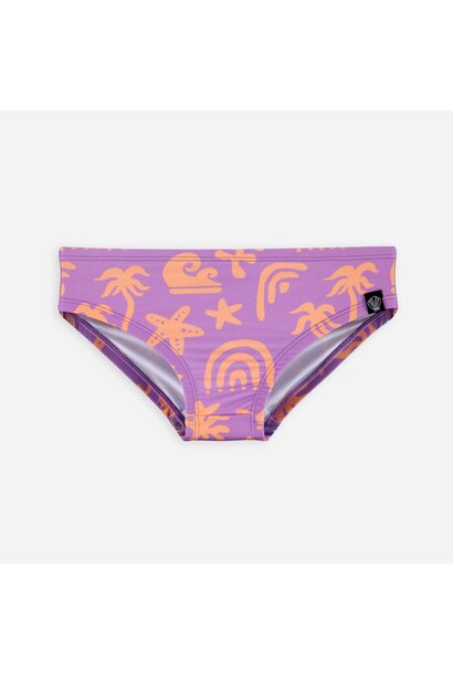Tropical Vibes Violet Bikini Pant - Violet