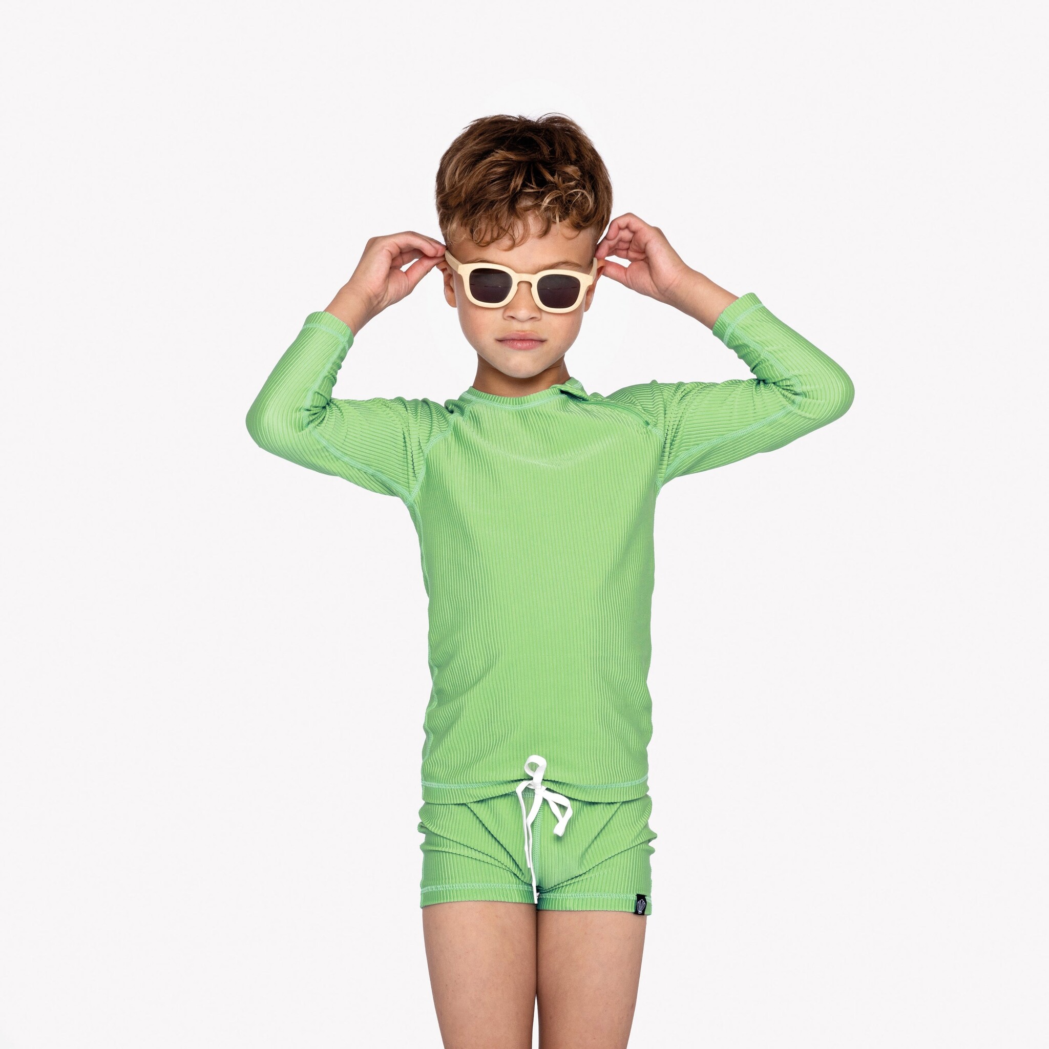 Pistache Ribbed LS Tee - Pistache-2