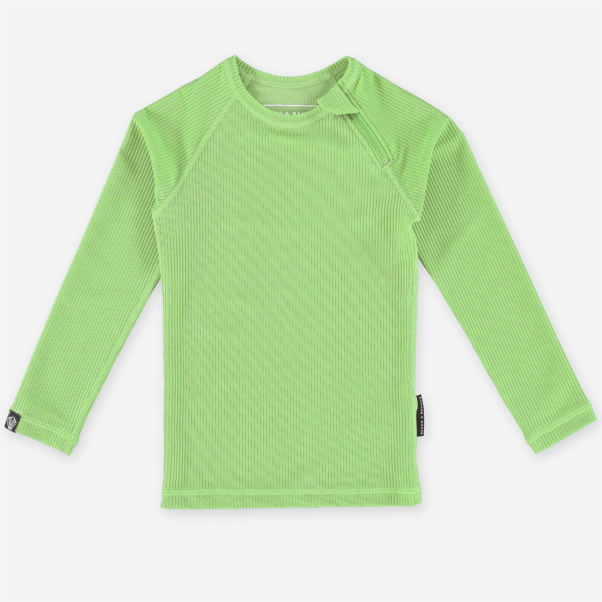 Pistache Ribbed LS Tee - Pistache-1