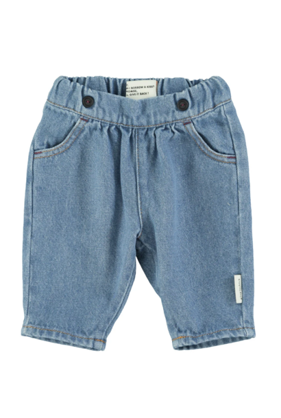 Baby trousers | Washed blue denim