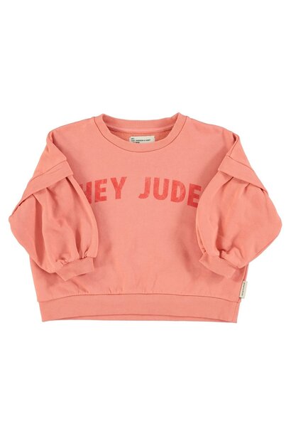 Sweatshirt | Pink w/ "hey jude" print