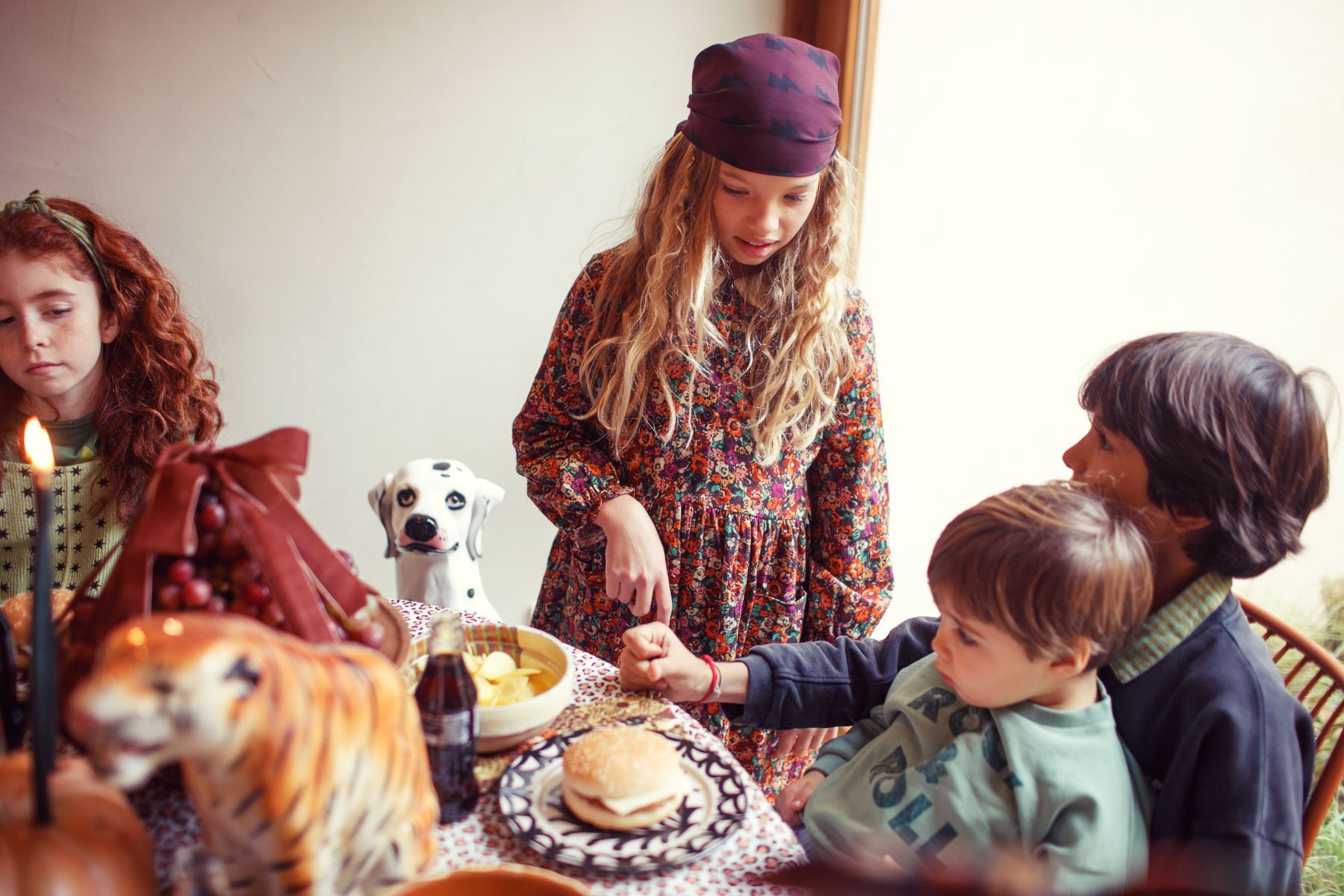 Sweatshirt | Green w/ "rock & roll" print-2