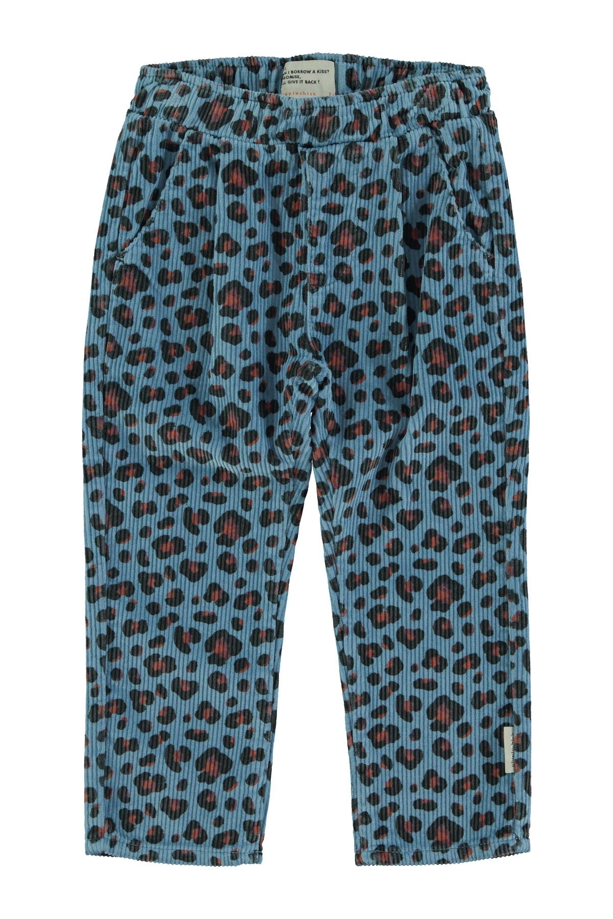 Unisex trousers | Blue w/ animal print-1