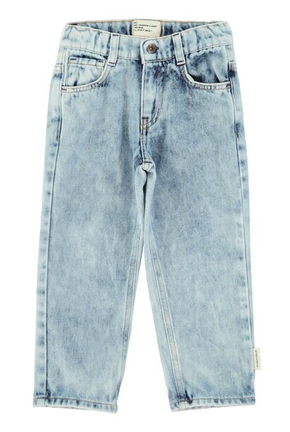 Unisex trousers | Washed blue denim