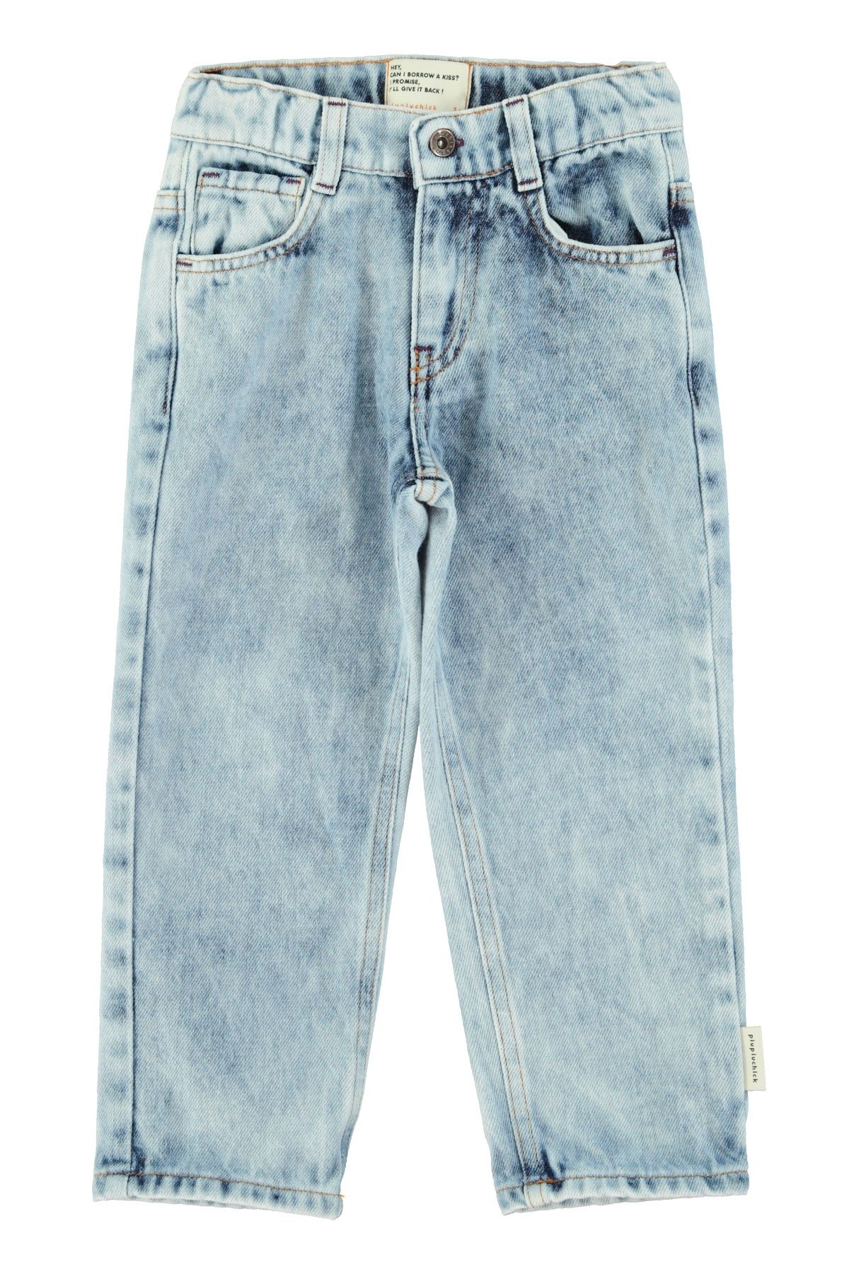 Unisex trousers | Washed blue denim-1