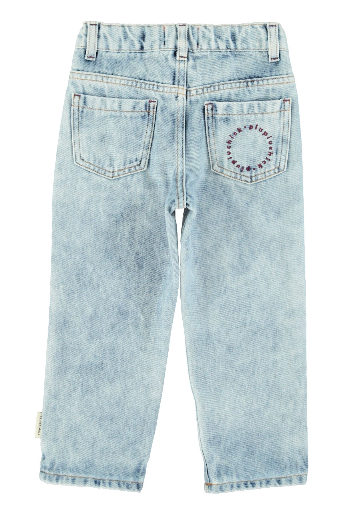 Unisex trousers | Washed blue denim-2