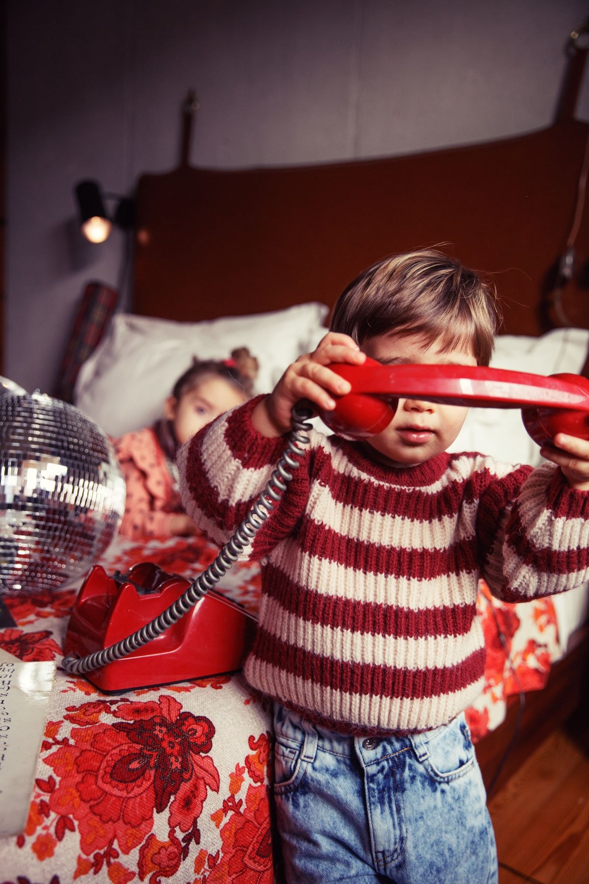 Unisex trousers | Washed blue denim-3