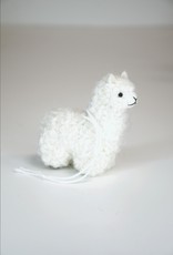 Small White Alpaca Stuffed Animal with dread