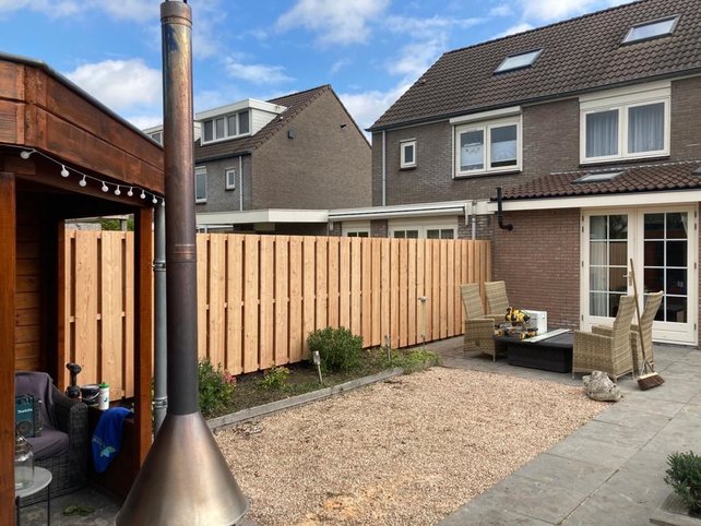 Schutting Douglas planken verticaal