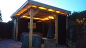 Overkapping met schuur - 500x300cm Overkapping met schuur - 500x300cm