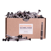 Potdekselschroef 5mm x 50mm RVS zwart (200 stuks)