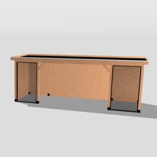 Overkapping - 700x250cm