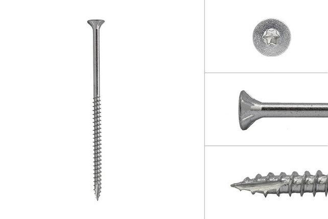 Spaanplaatschroeven 6 x 120 mm (100stuks)