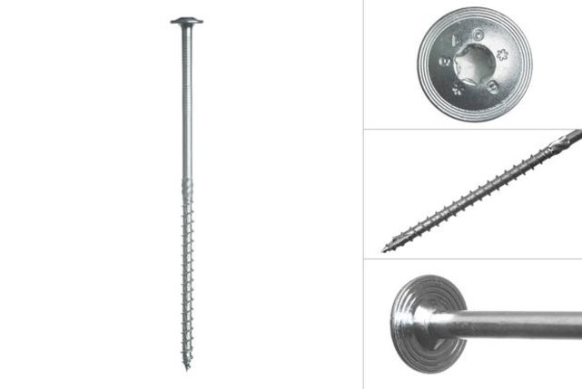Tellerkopschroeven 8 x 200 mm (per stuk)
