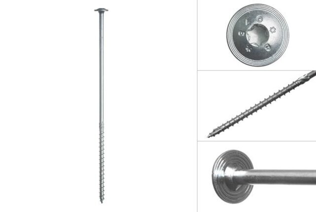 Tellerkopschroeven 8 x 260 mm (per stuk)