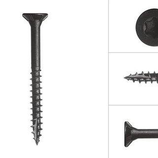 Zwarte schroeven 5 x 50 mm (50 stuks)