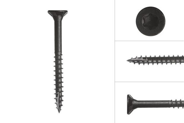 Zwarte schroeven 5 x 50 mm (50 stuks)