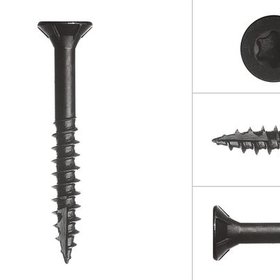 Zwarte schroeven 6 x 50 mm (50 stuks)