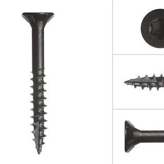 Zwarte schroeven 6 x 50 mm (50 stuks)