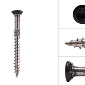 RVS Tuinschroeven 4 x 40 mm zwart (200 stuks)