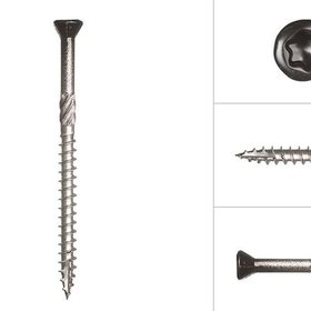 RVS Tuinschroeven 5 x 70 mm zwart (100 stuks)