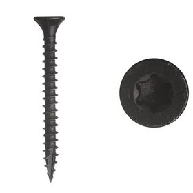 Tuinschroeven 4 x 40 mm zwart (100 stuks)