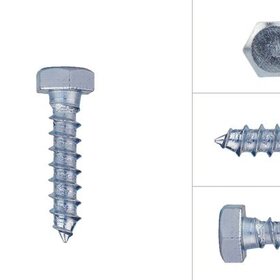 Houtdraadbouten Verzinkt M8 x 35 mm (10 stuks)