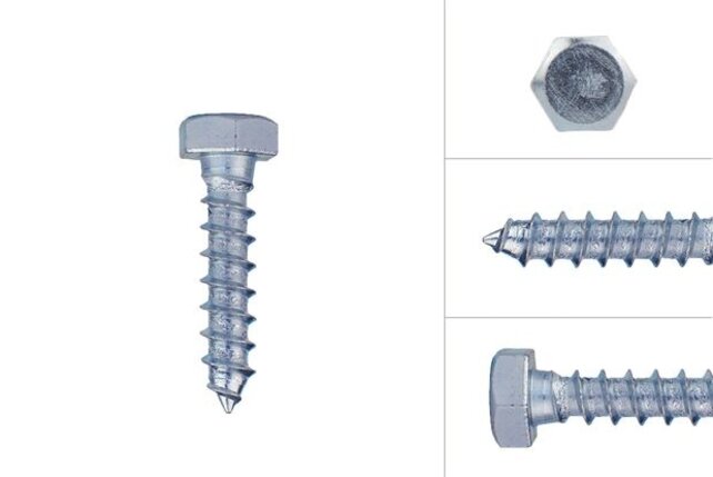 Houtdraadbouten Verzinkt M8 x 35 mm (10 stuks)