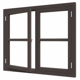 Douglas Vleugelraam dubbel 145x131cm Steellook