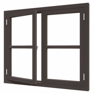 Douglas Vleugelraam dubbel 145x131cm Steellook